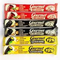 Fini Gourmet Regaliz Pack Personalizable (Negro- Fresa y Negro relleno de Limón en barritas de 32 g envueltas) en caja…